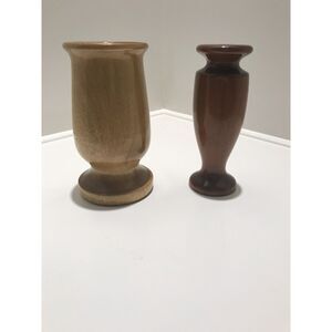 Myrtle wood: Vases; Bayview Manufacturing Company & Middle Fork Myrtle Wood Co.